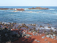 Roter Strand am Barro Vermelho