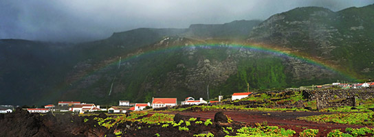 Sonne und Regenbogen