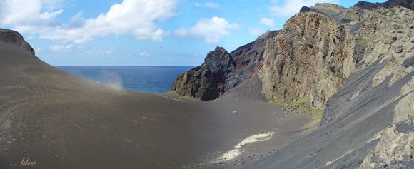 Sandstürmchen bei Capelinhos (Faial)