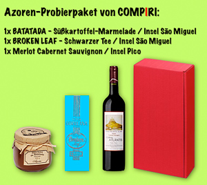 Compiri-Probierpaket mit Azoren-Spezialitäten
