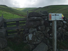 Abzweigung zum Westküstenwanderweg