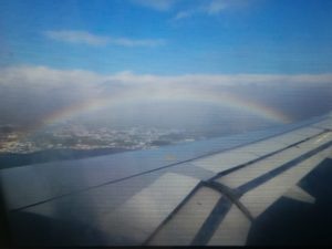 Regenbogen über Ponta Delgada